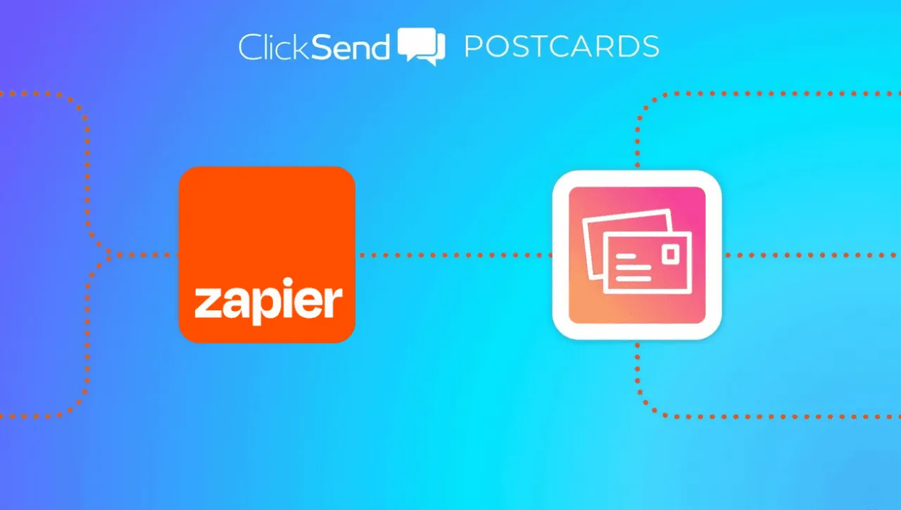 ClickSend postcards with zapier