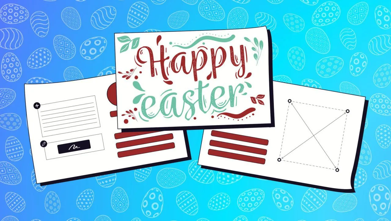Free Easter Postcard Templates