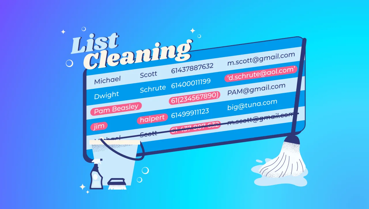 Contact list cleaning header image