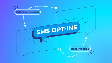SMS opt-ins and messaging compliance harder graphic on blue gradient