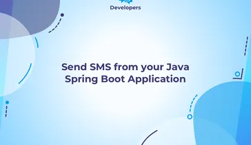 How to send SMS in Java with Spring Boot header image
